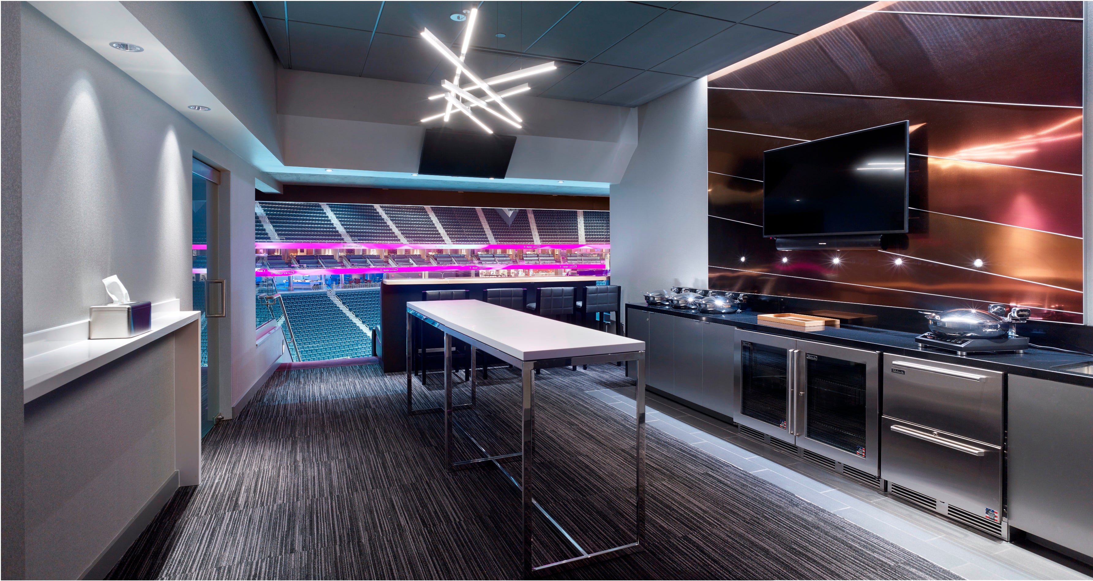 The Many Lounges of T-Mobile Arena •